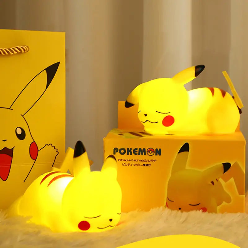 Pokemon Pikachu Night Light – Cute LED Bedside Lamp for Kids Gift