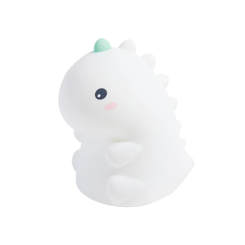 LED Night Light  Dinosaur Silicone Night Lamp USB Rechargeable Timing Bedside Table Lamp Room Decor Kids Baby nightlight Gift